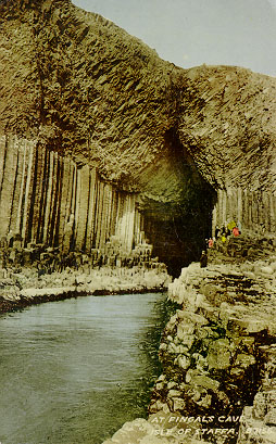 Postcard of Fingals Cave.