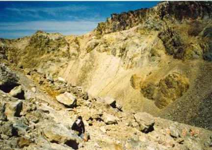 The crater wall