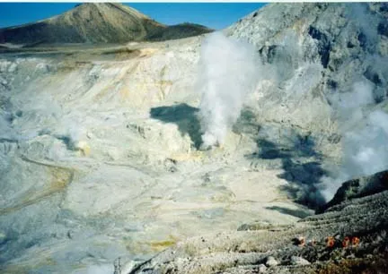 Part of the largest crater of Me-akan