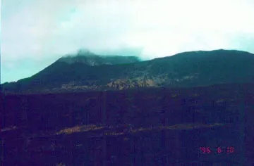 ash plain of the caldera