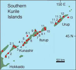 The southern Kurile Islands 