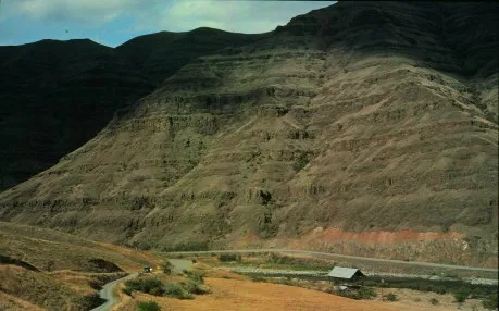Tall basalt formation