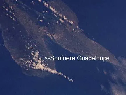 Satellite view of Gaudeloupe