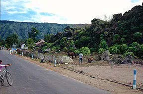 View across the floor if Ijen caldera