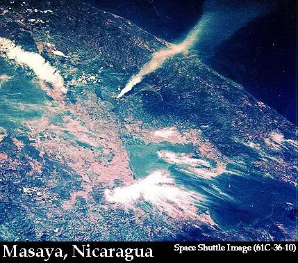 Shuttle view of Masaya