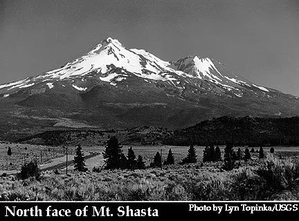 North face of Mt. Shasta