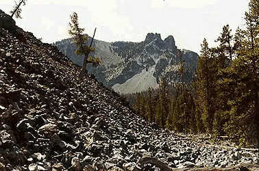 Caldera in the background