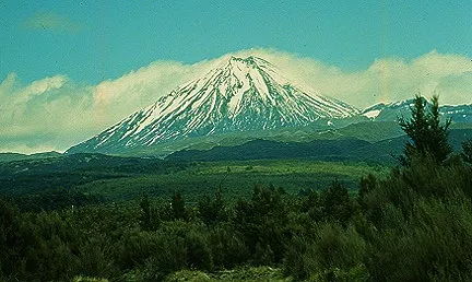 Ngauruhoe towering over plaines in the foreground