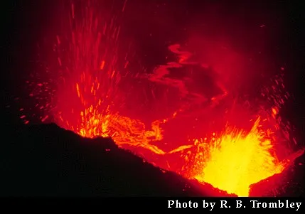 Dual vent eruption 