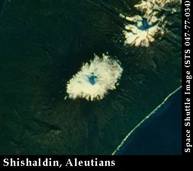 Satellite view of Shishaldin