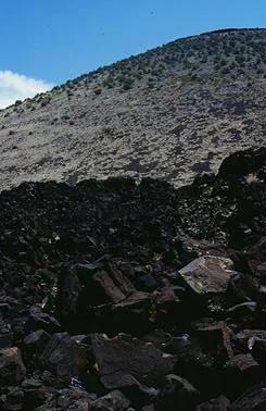 Blocky lava flow