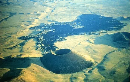 Aerial view of SP Mountain