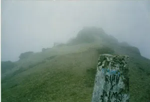Foggy view from Guagua Pichincha