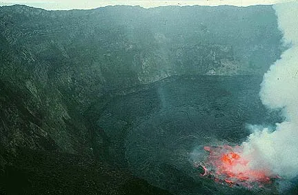 Photograph of lava lake