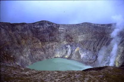 Lake in the middle of Mahawu craters