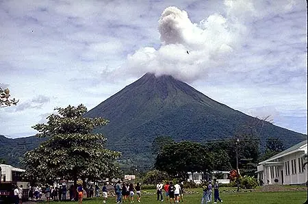 Arenal erupting