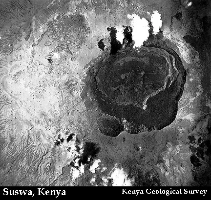 Suswa volcano from above