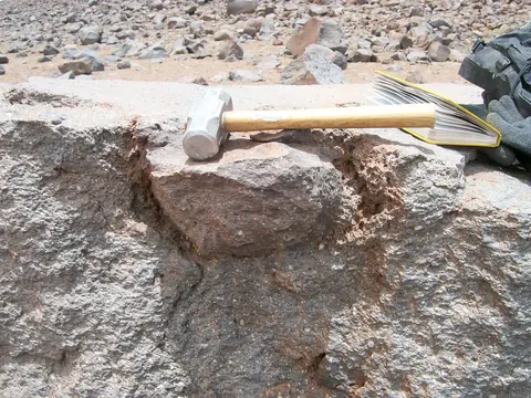 Mafic enclave in Cerro Aspero dacite.