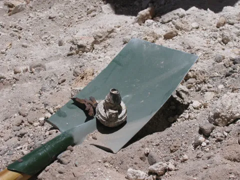 Image of previously retired land mine.