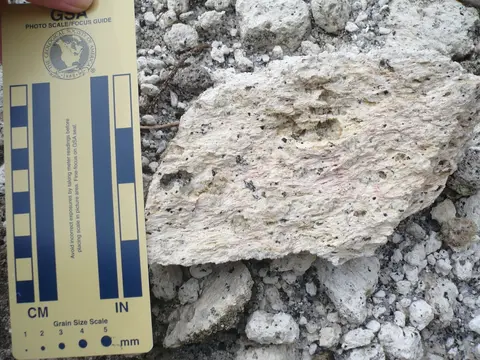 Sample of YTT pumice (Picture by Adonara Mucek)
