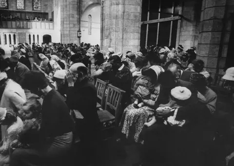 Evacuees from Tristan da Cunha in 1961 (Image from Getty Images/Time Life)