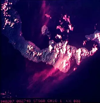 Topical view of Lereboleng eruption