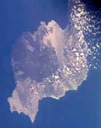 Space Shuttle view of Lanzarote