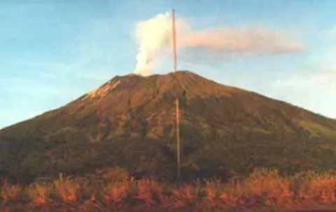 looking northwest across the Island of Lomblen