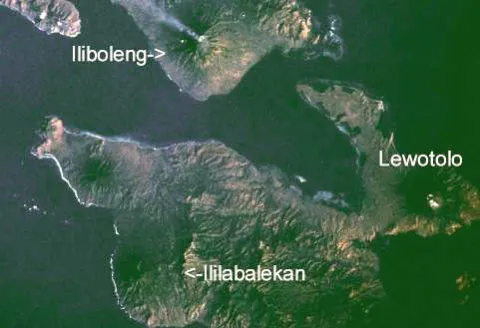 Topical map of Lewotolo