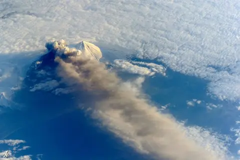 ash from Pavlof volcano