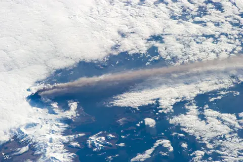 ash from Pavlof volcano