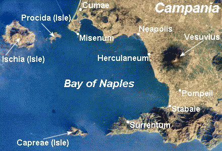 Vesuvius on NASA map